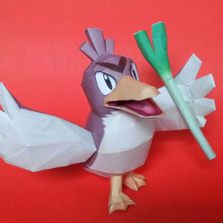 PaperPokés - Pokémon Papercraft: FARFETCHD