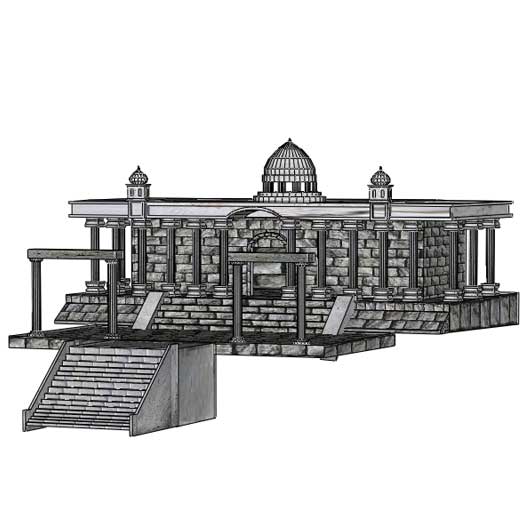 Aries Temple Saint Seiya - papercraftplaza