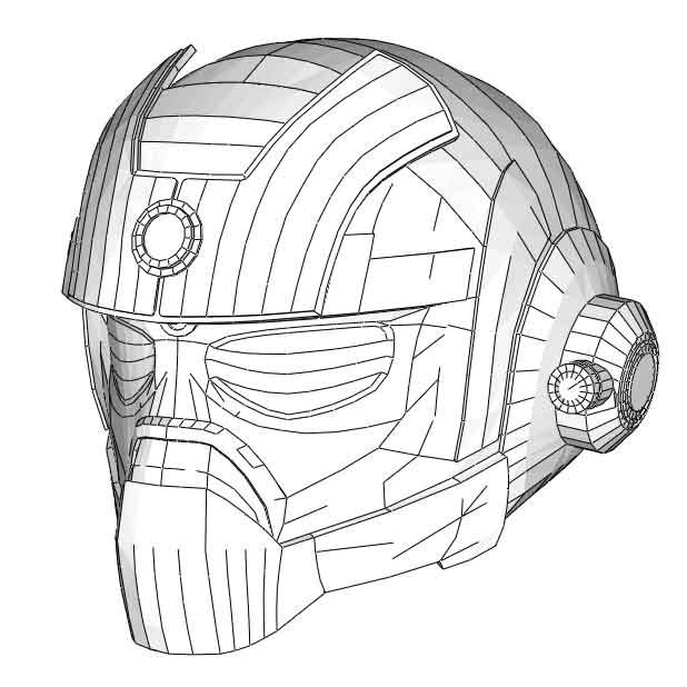 Carmine helmet